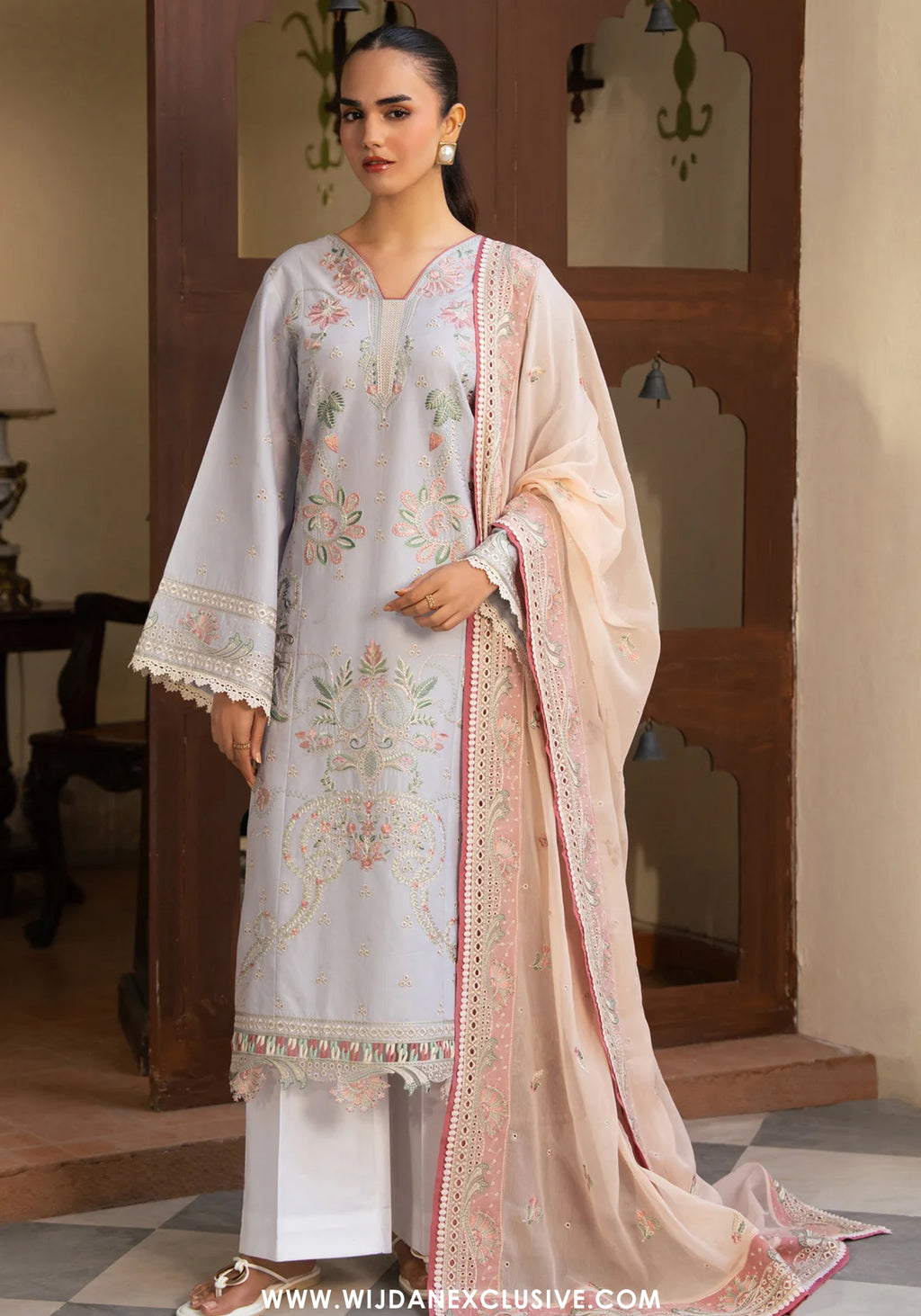 Namah by Xenia | Unstitched Embroidered Summer Lawn Collection - 2026 (ELIAN)