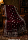 Mehfil-e-Noor Velvet Embroidered Women's Shawl Collection - 2026 (D-07)