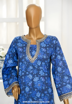 Sehar Zaira by Amna Khadija Printed & Embroidered Cotton Cambric Stitched Co ord Sets (D-02)