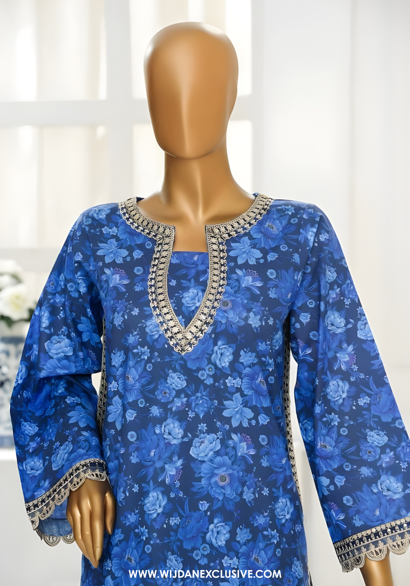 Sehar Zaira by Amna Khadija Printed & Embroidered Cotton Cambric Stitched Co ord Sets (D-02)