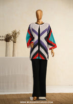 Zehaina by Amna Khadija | RTW Digital Printed Poly Swiss Coat Collection - 2025 (MULTI)