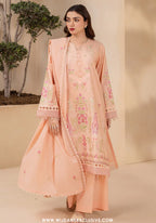 Zellburry Unstitched 3pc Printed & Embroidered Lawn Collection - 2026 (WUS-  0714)