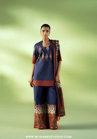 Joolie Prints Unstitched Cambric Collection - 2025 by Saira Rizwan (CLOUD NINE)