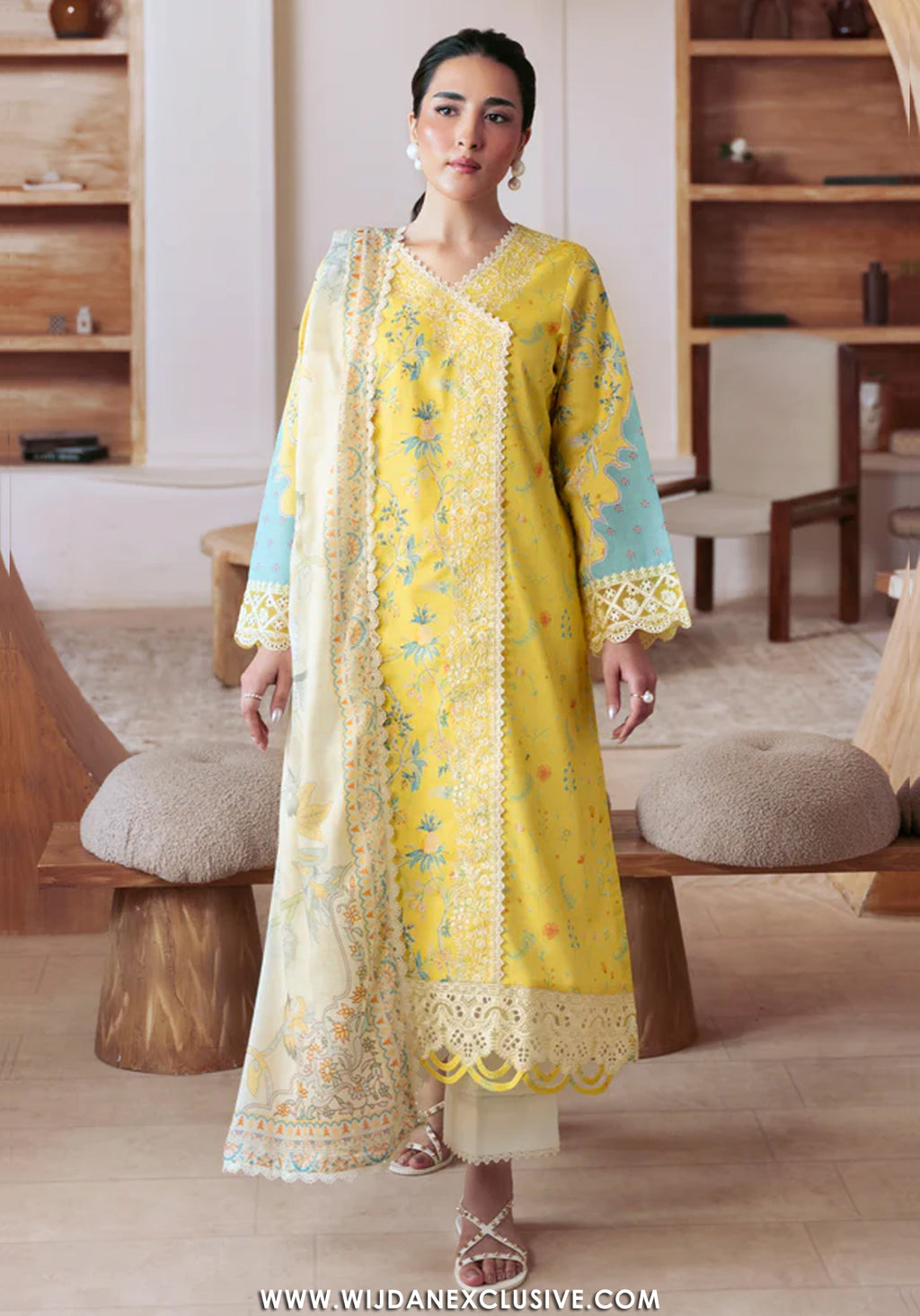 Aabyaan Unstitched Printed Luxe Lawn Collection - 2026 (AYLIN-AP-02)
