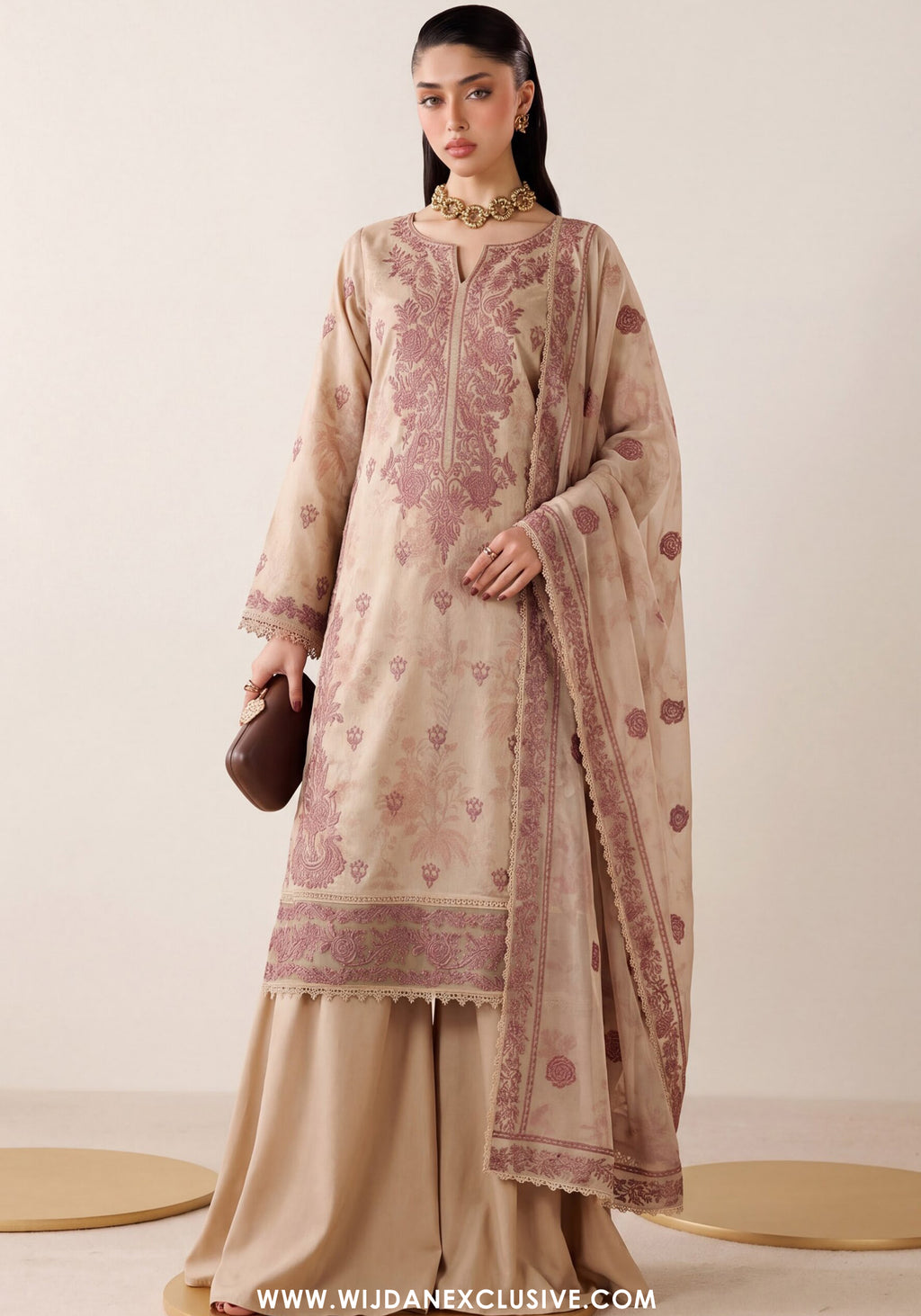 Virsa by Wijdan | Unstitched Embroidered Viscose Collection - 2026 (D-2516)