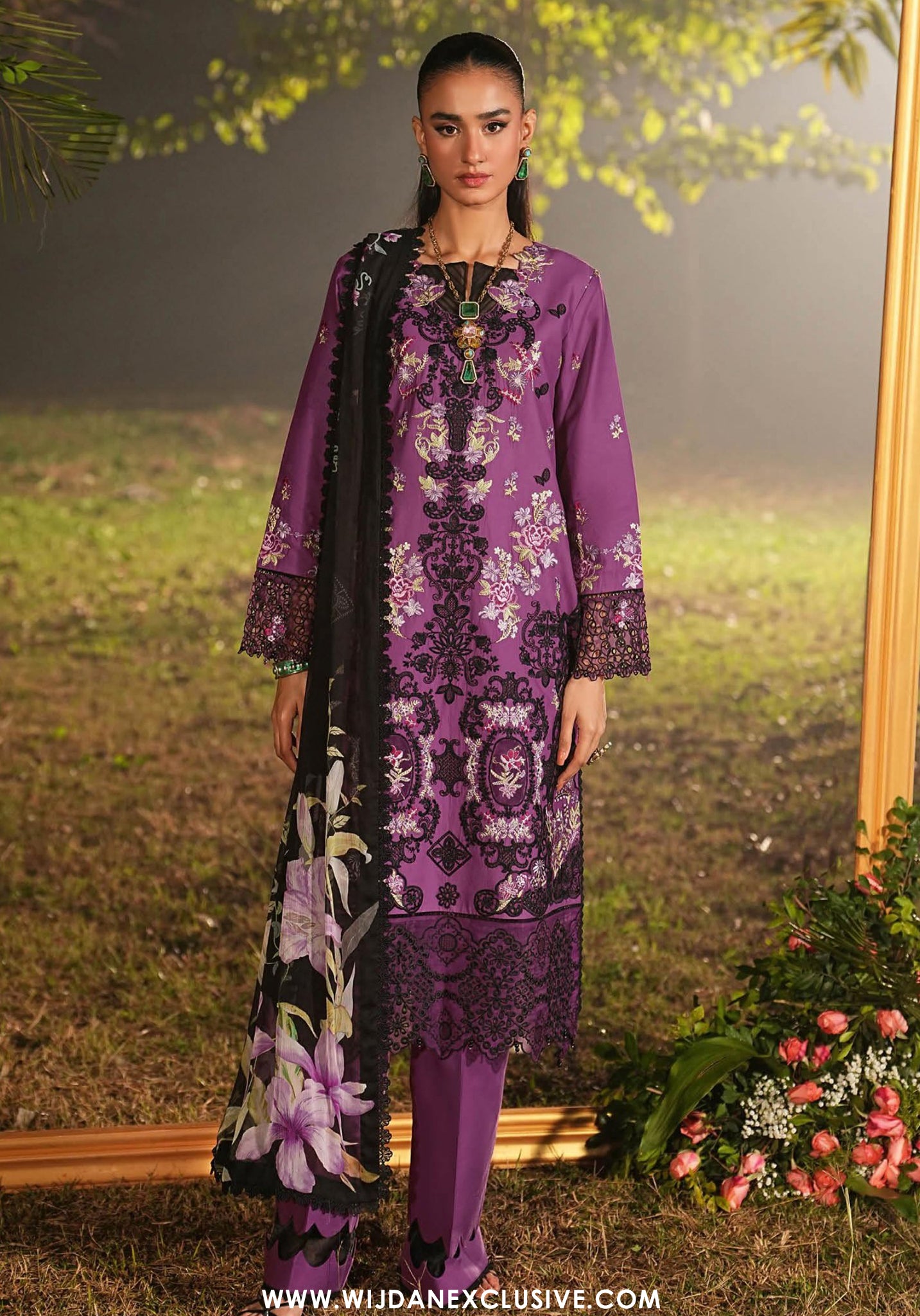 Ghazal by Ramsha | Unstitched Luxury Lawn Vol-06 Collection - 2026 (D-07)