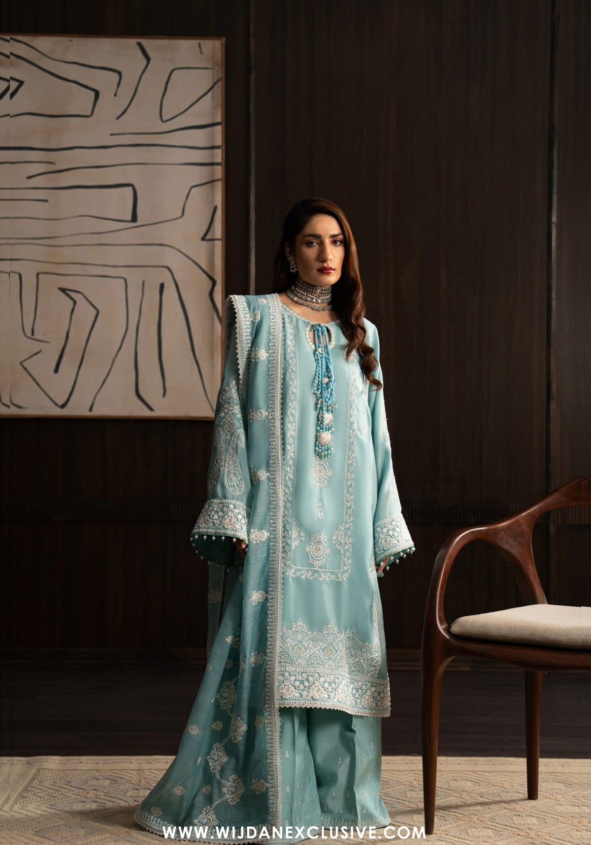 Lady AIK Unstitched Wedding Collection - 2025 Vol - 01 (D-08)