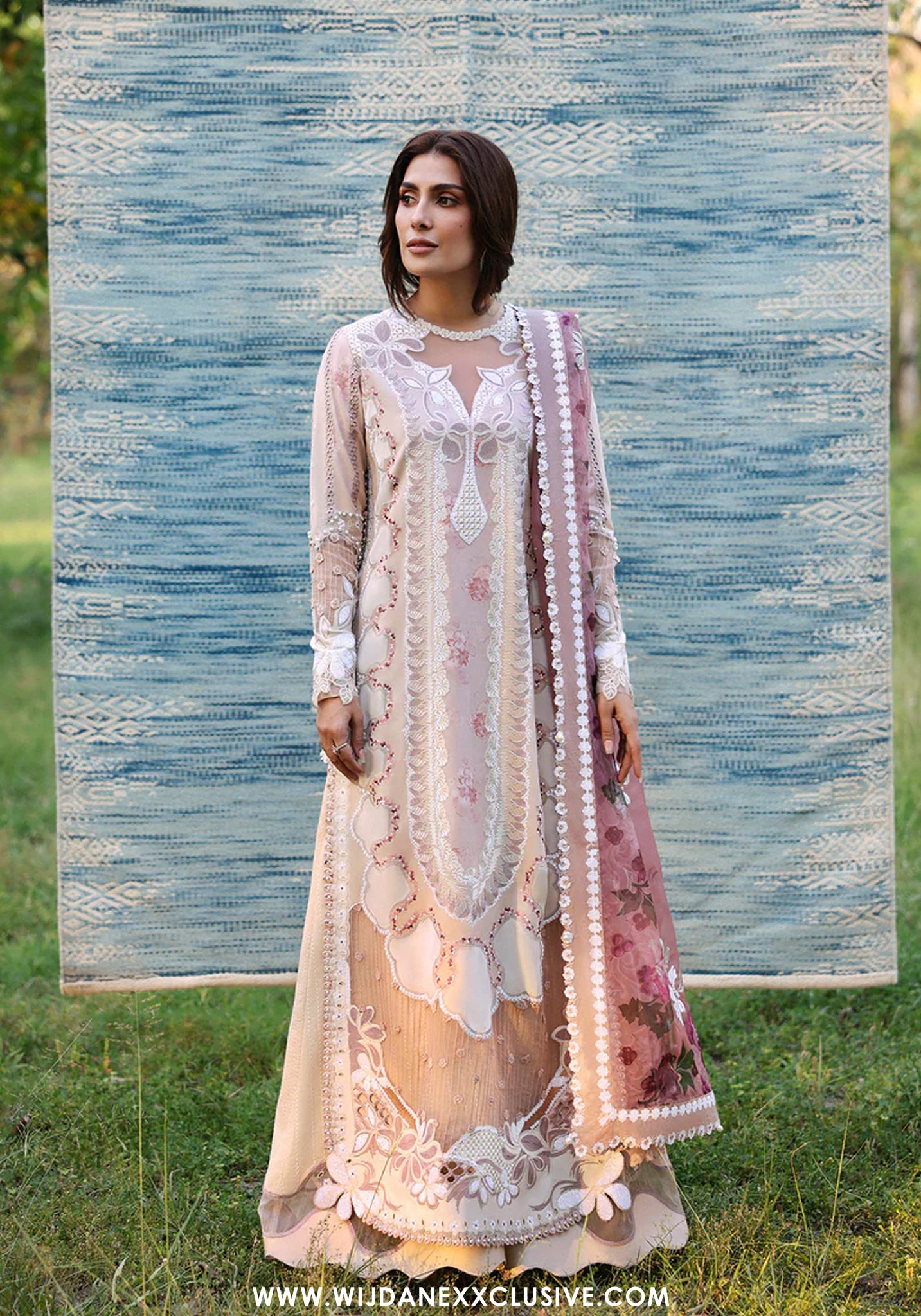 Afrozeh Unstitched Luxury Embroidered A-Lawn Edit'26 (ZEYAM)