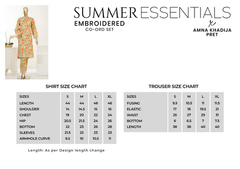 Summer Essentials by Amna Khadija | Stitched Embroidered 2PC Co-Ords Collection - 2026 (D-07)
