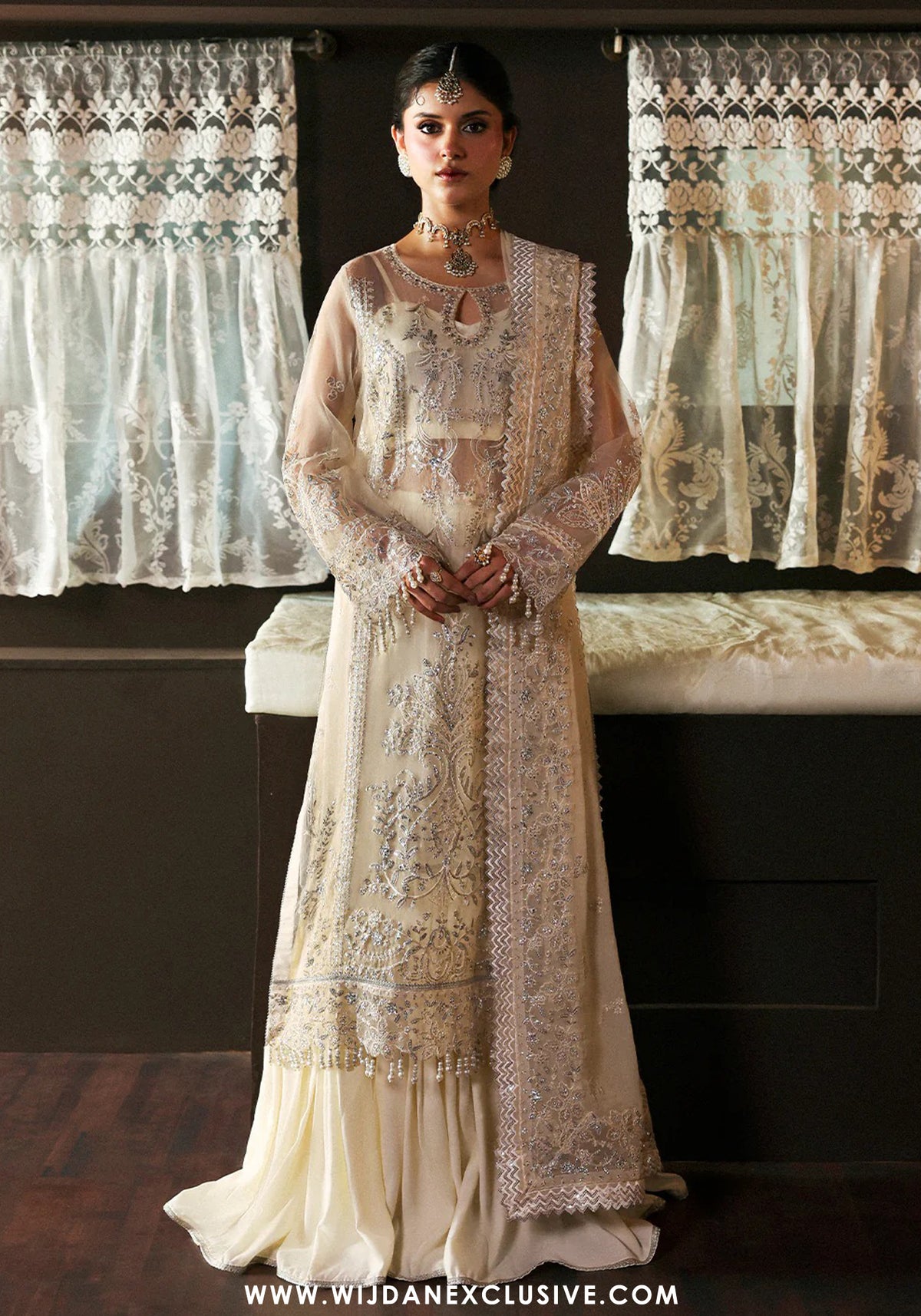 Pakeezah Unstitched Luxury Formals - 2025 by Mahnur PK-10 NEHAAB