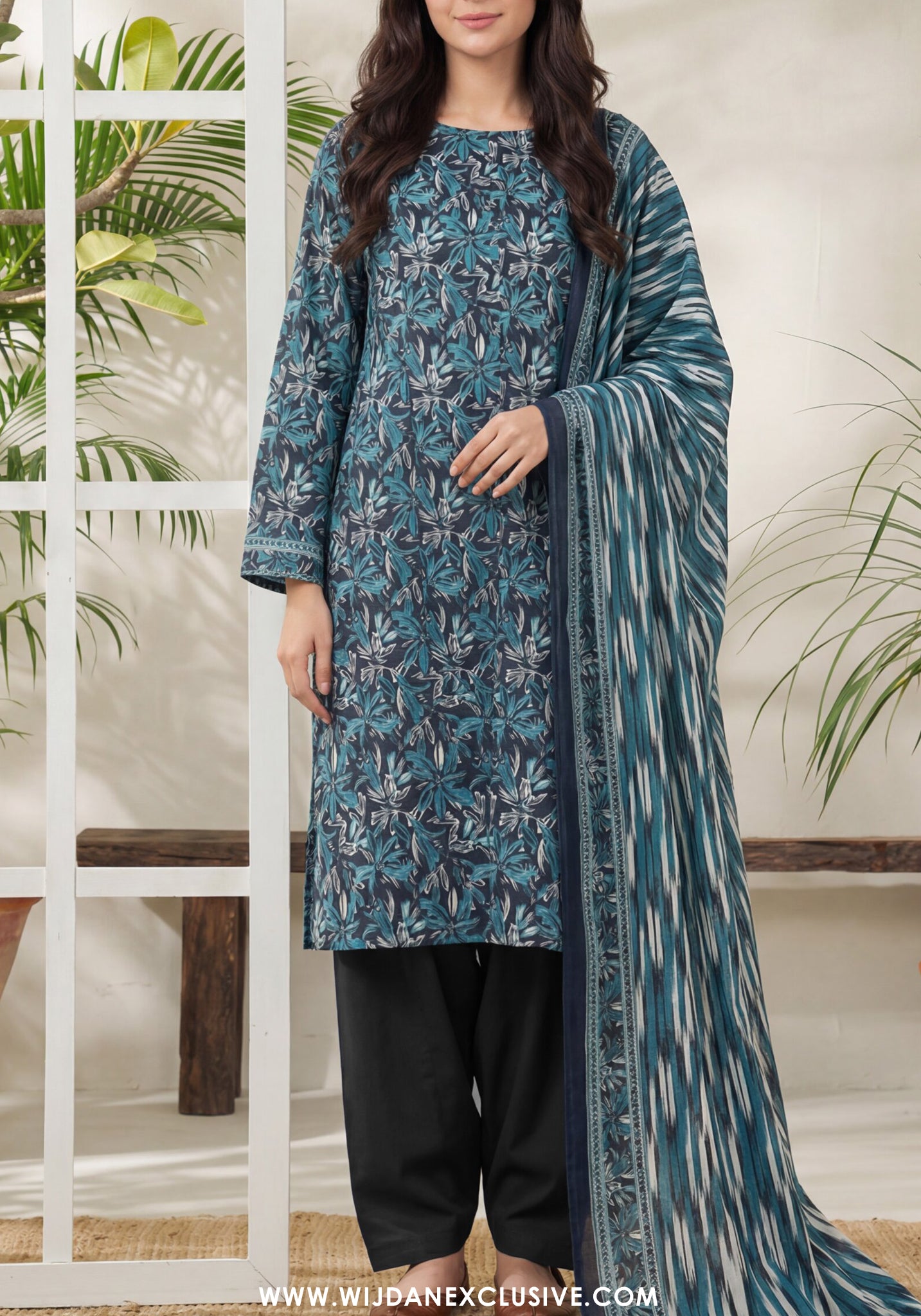 VS Daman unstitched Exclusive Printed Lawn Vol-04 Collection - 2026 (D-881)
