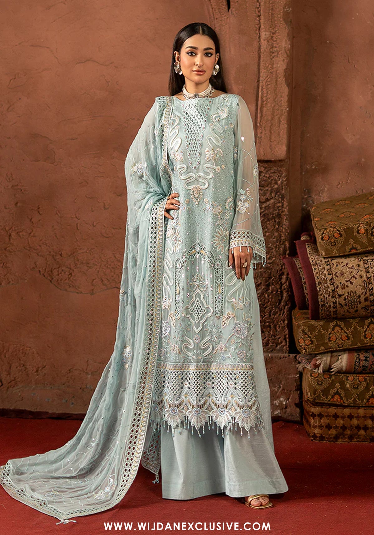 Zarqon by Zebtan | Unstitched Luxury Essential Collection - 2025 ZQ-05