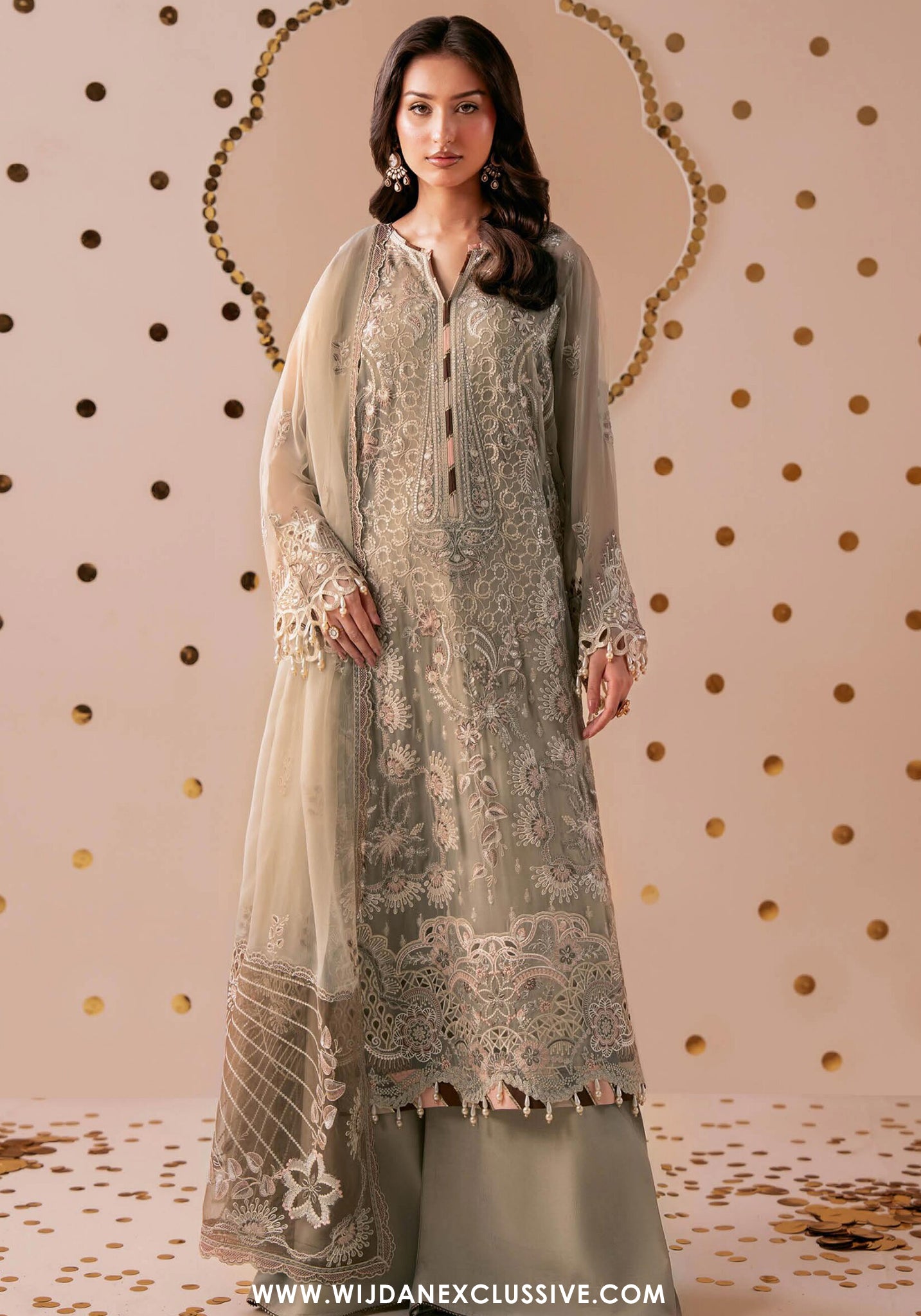 Dastak by Ramsha | Unstitched Luxury Formal Chiffon Collection - 2026 (D-07)