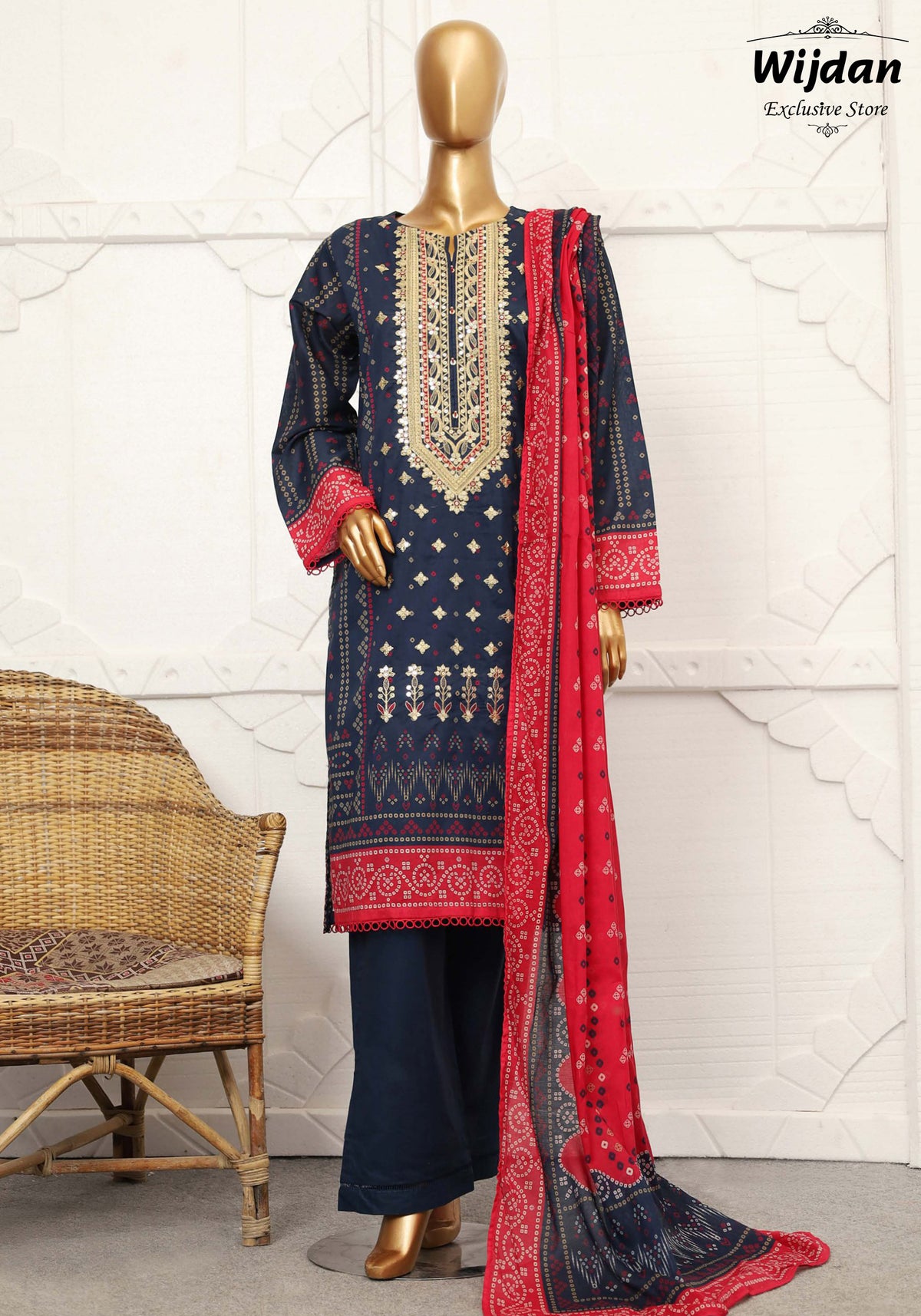 Sadabahar Embroidered Lawn Collection Vol-01 D-07