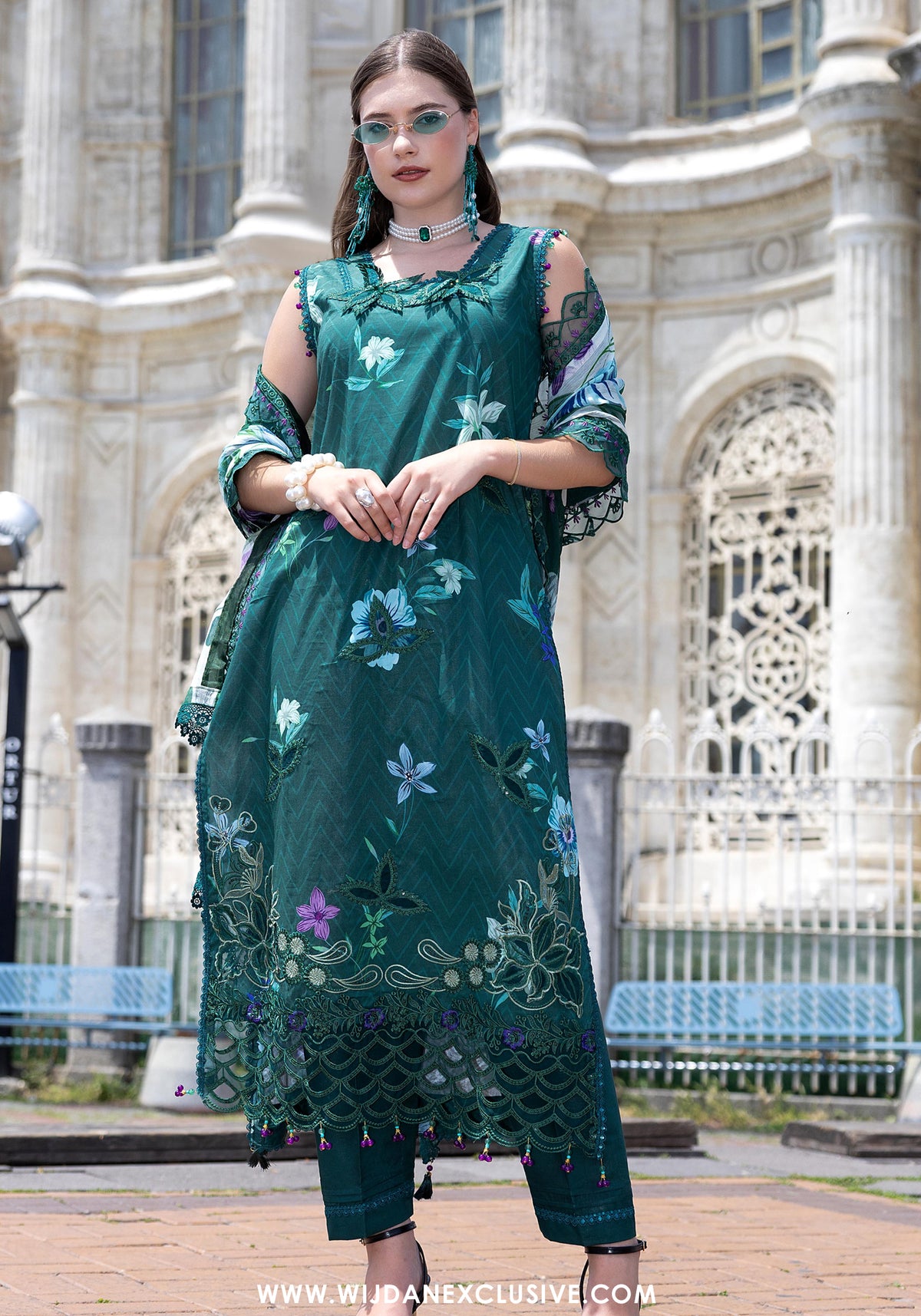 Sunshine Bloom Premium Unstitched Embroidered Collection - 2026 (D-07)