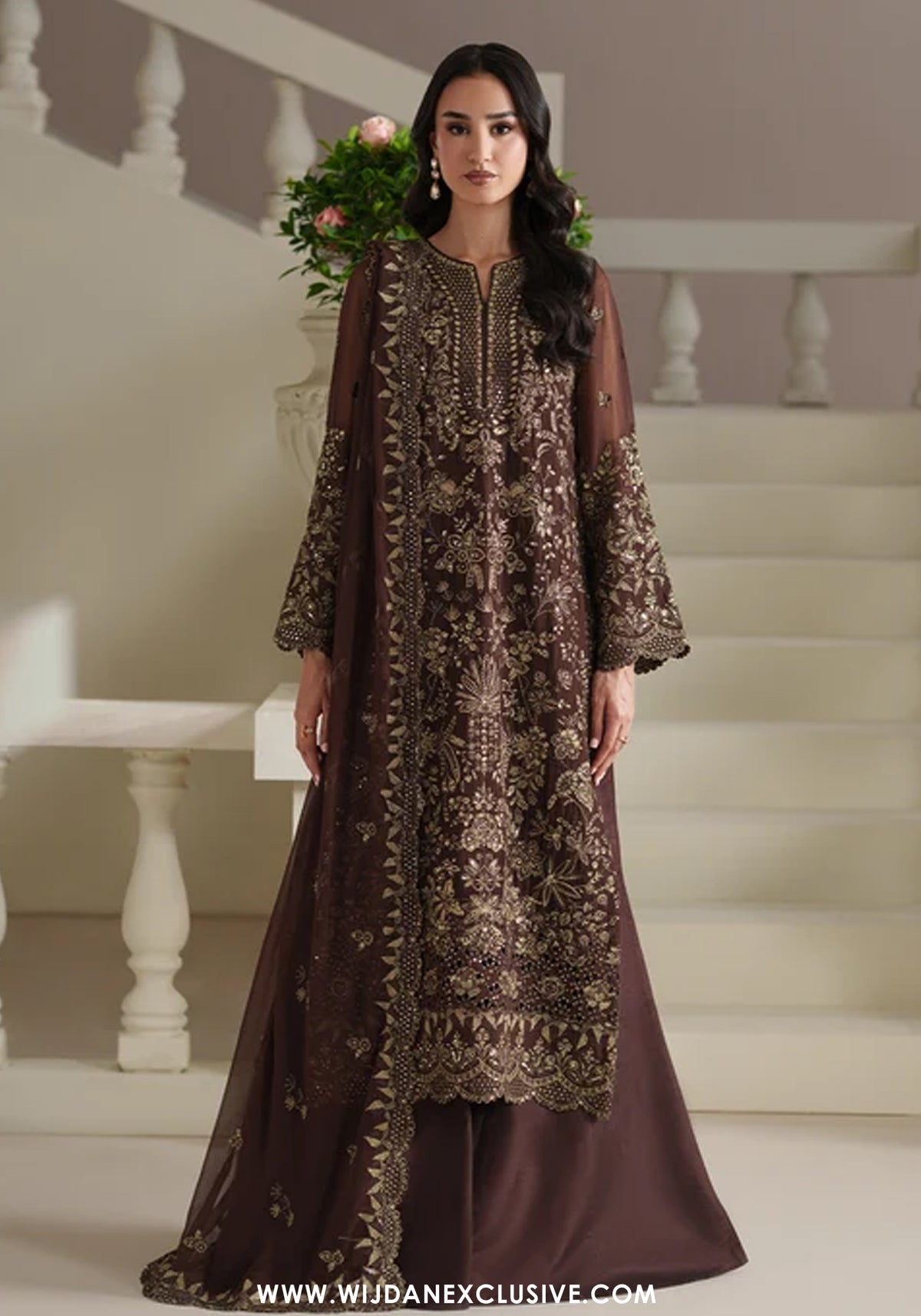 Modern Heirloom by Emaan Adeel | Unstitched Emb Chiffon Formal'26 (ADELIA)