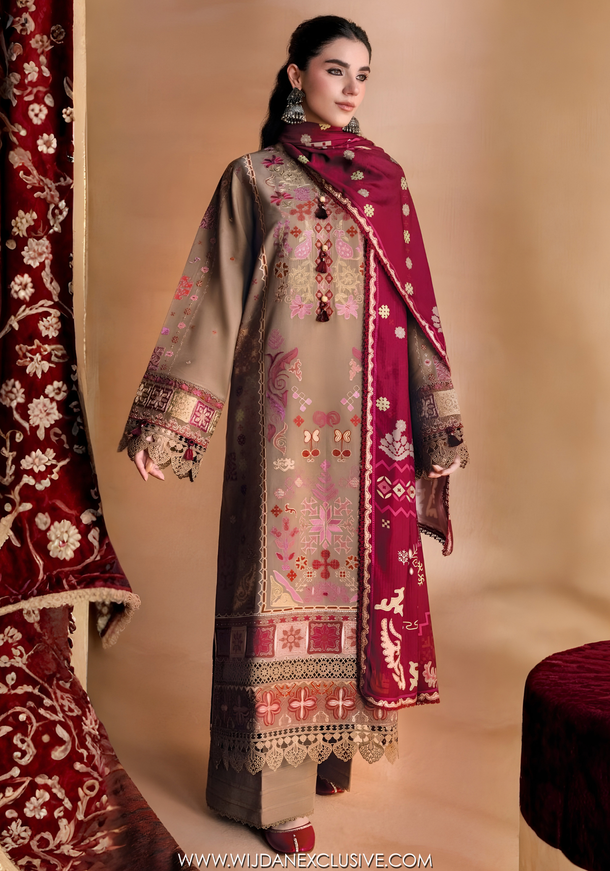 One Nation by Florent | Unstitched Printed & Embroidered Viscose Collection'26 (RAIHA)