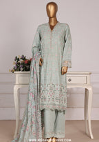 Bin Saeed Stitched Luxury Embroidered 3pc Vol-III Collection - 2026 (D-08)