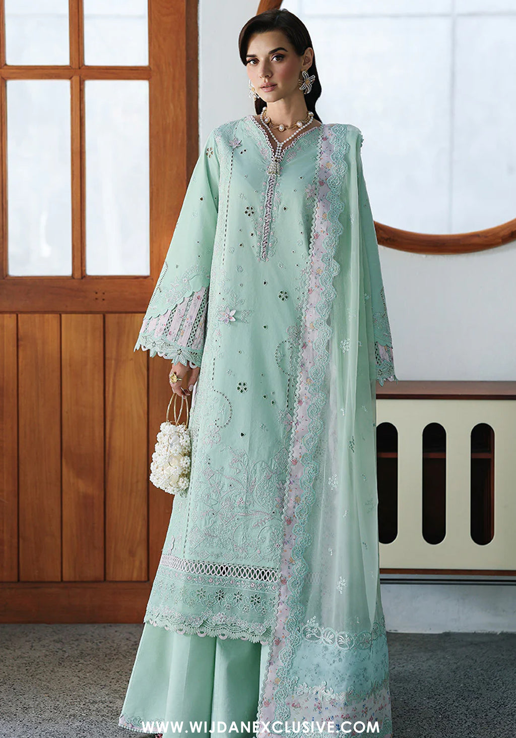 Qalamkar Unstitched Lawn Chikankari Eid Edit'26 (SEREN)