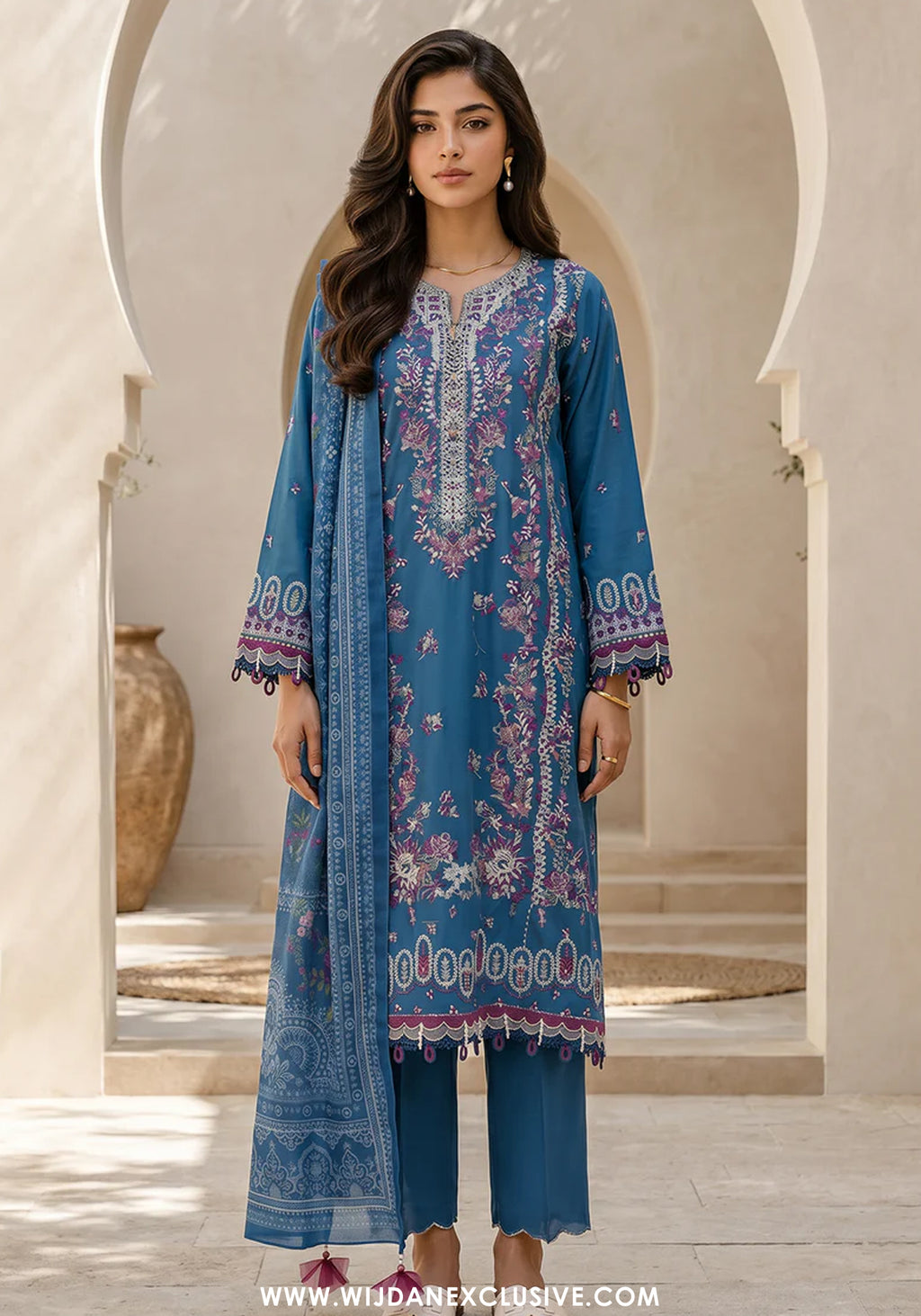 Zellbury Unstitched Signature Jacquard Embroidered Collection - 2026 (WUS-0719)