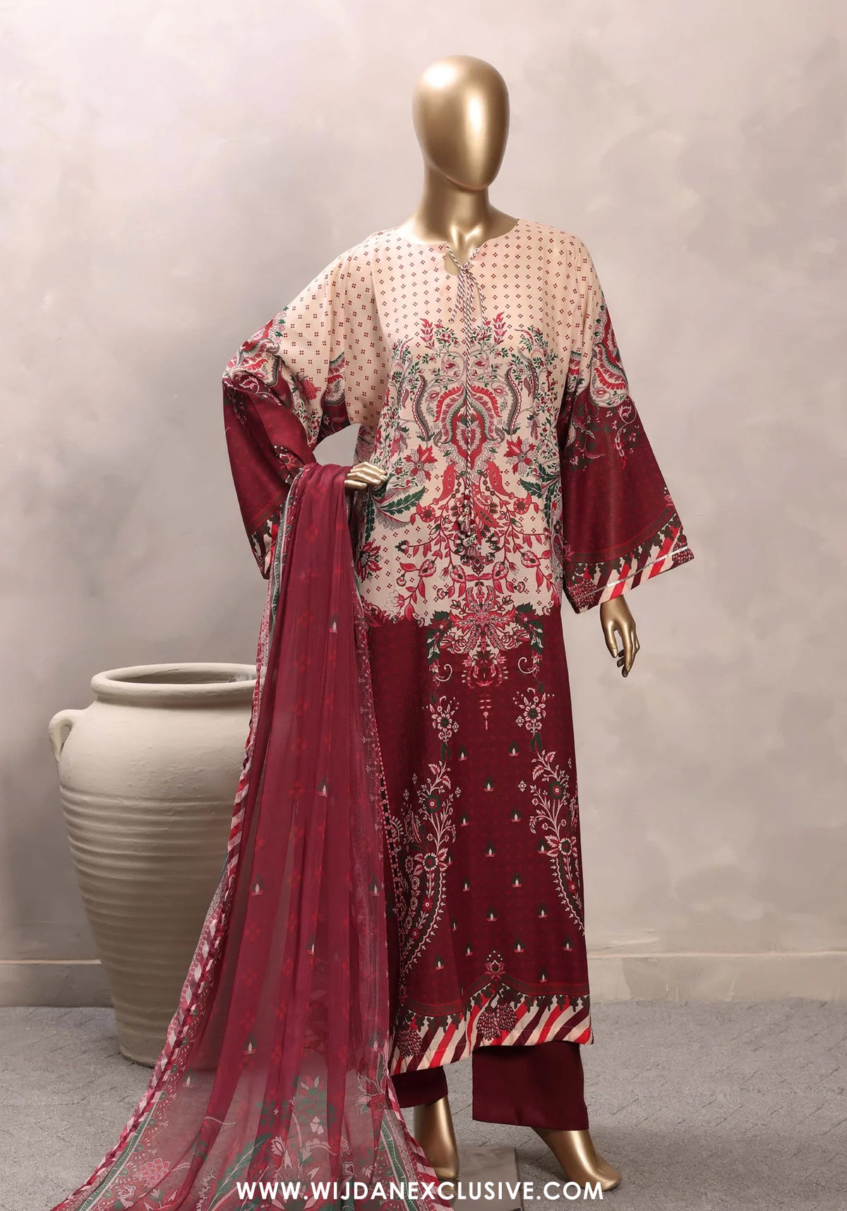 Kaftaan by Sadabahar | Stitched Chamti Printed Cotton Lawn Collection'26 (D-07)