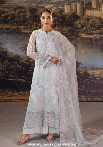 Riwayat Lamisah Unstitched Chiffon Collection - 2025 by Lavish (Slate Gray)