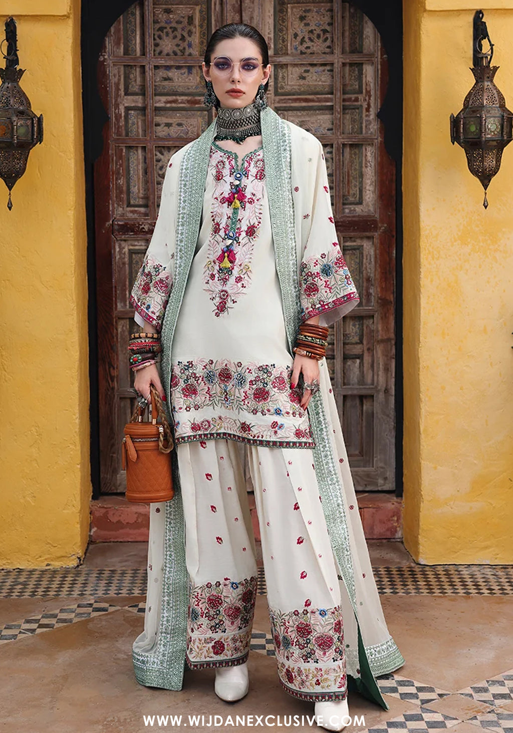 Nuvera by Mushq | Unstitched Embroidered Raw Silk Formal Collection'26 (VIVIENNE ROSE)