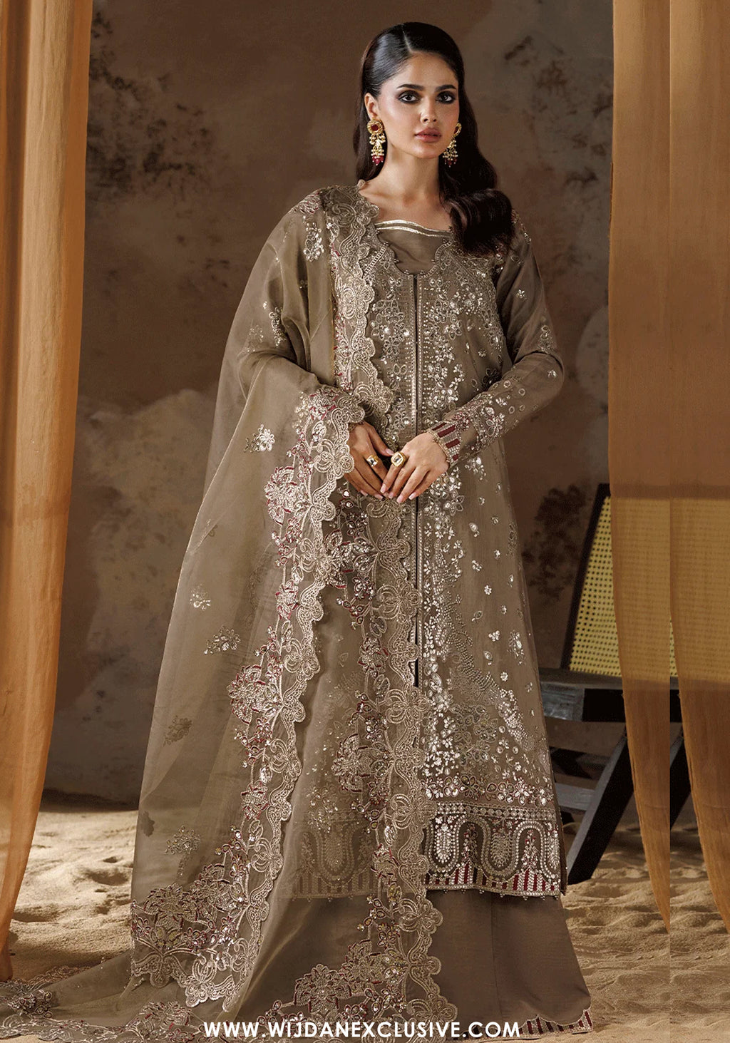 Shehnai by Ramsha | Unstitched Luxury Formal Raw Silk Collection'26 (SS-207)