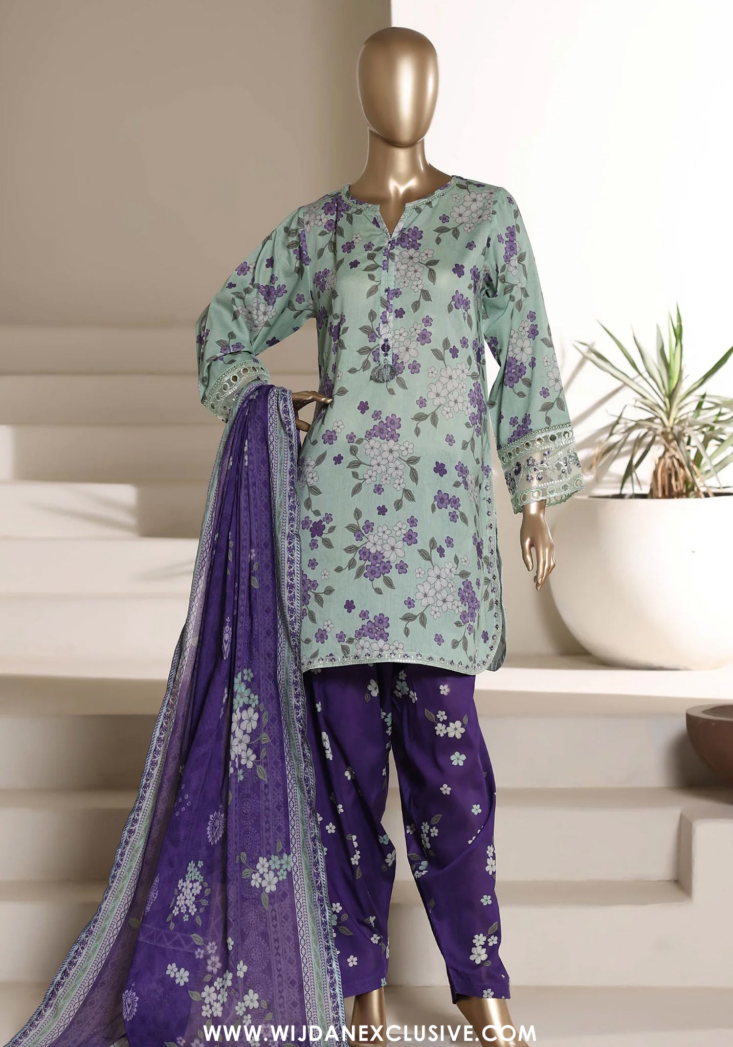 Malika by Sadabahar | Stitched With Shalwar Embroidered Collection - 2026 (D-07)
