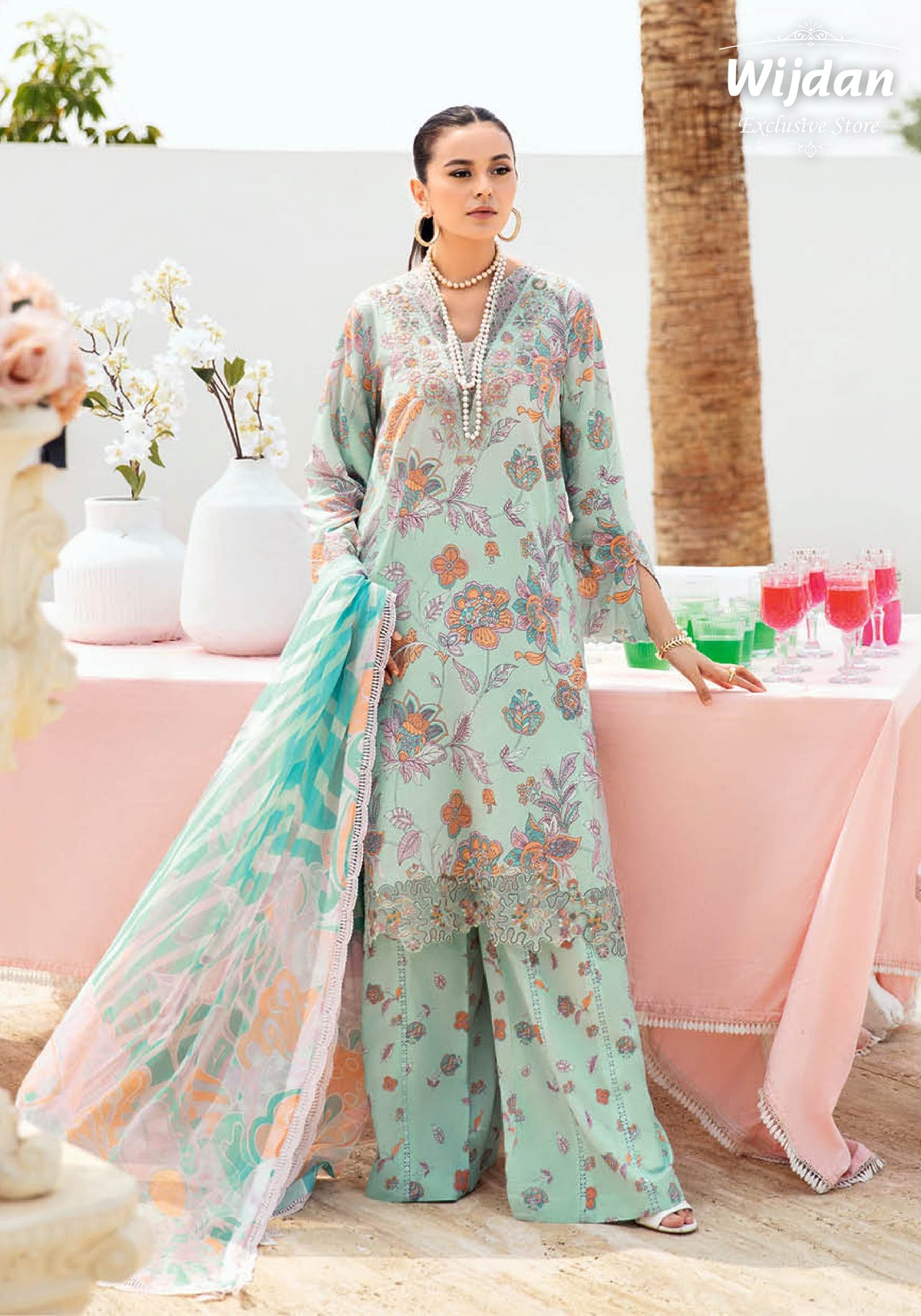 Rangrez Luxury Lawn Collection'25 Vol-06 by Ramsha N-607