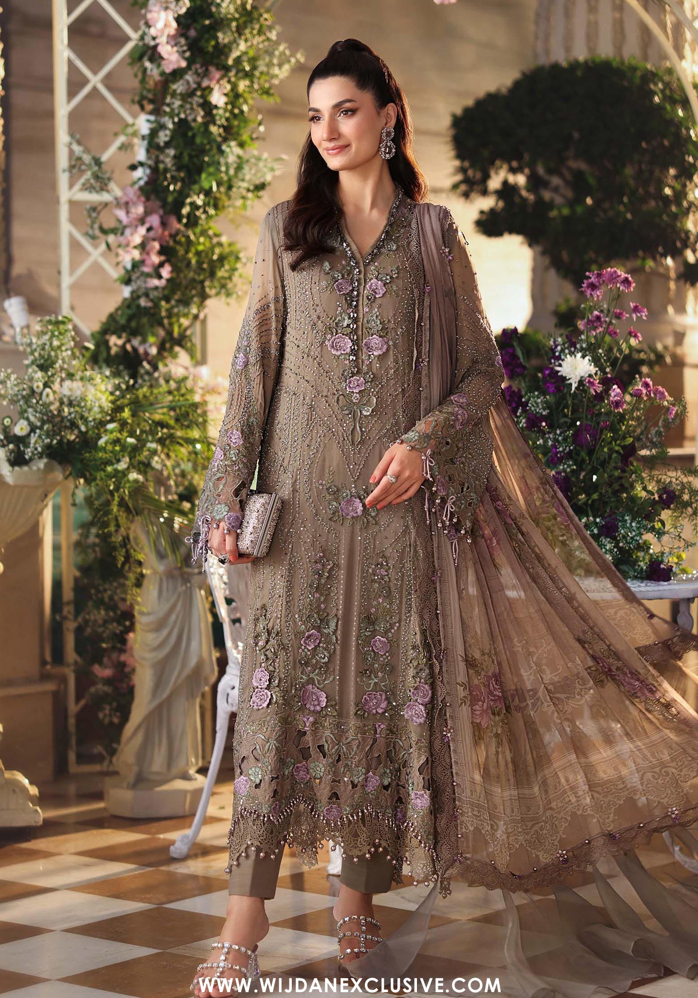 Tea Affair by Maria.B | Unstitched Formal Embroidered Chiffon Collection - 2026 (D-02)