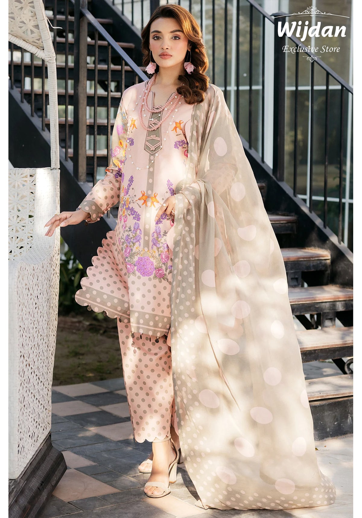 Charizma C Prints - Printed Lawn Collection'25 Vol-01 D-07