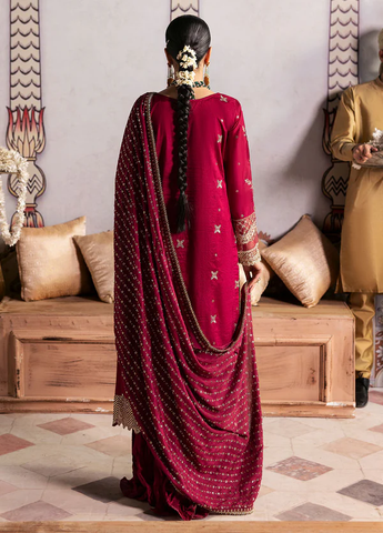 There She Glows - Luxury Raw Silk'24 by Sahane TSG-07 Merlot