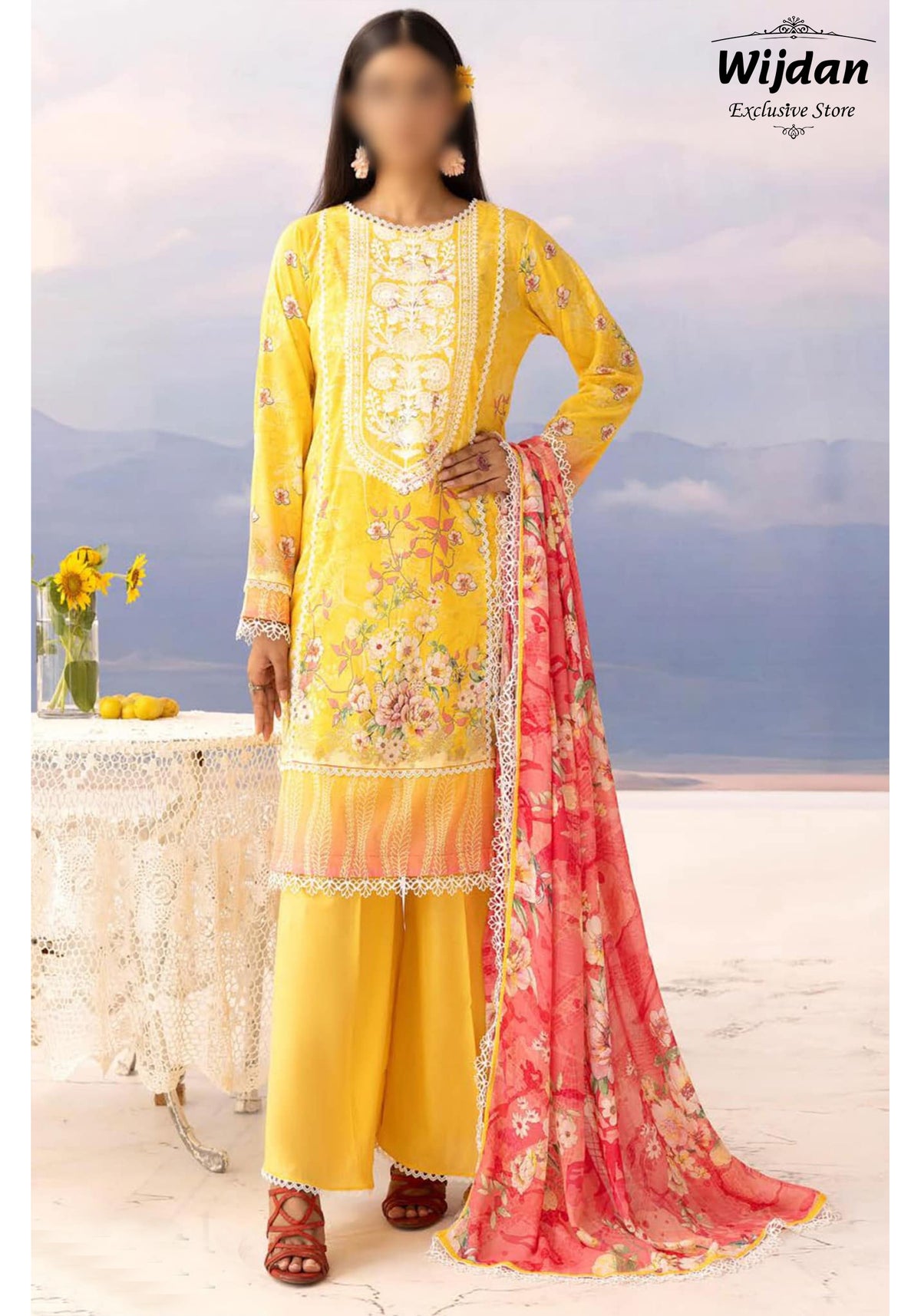 Rang Nagar Printed Embroidered Lawn Collection by Nur D-07