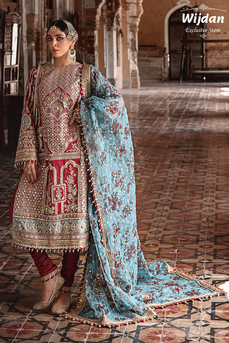 Talpur Dynasty - Zarlish Embroidered Wedding Collection By MNR D-03 BIBI LAL