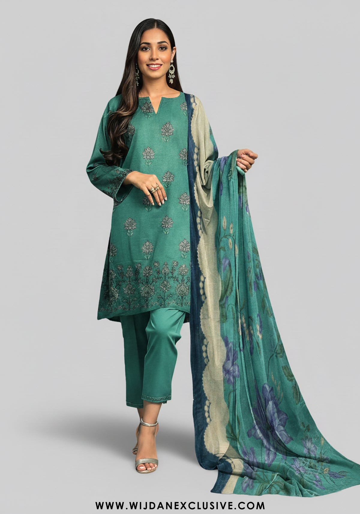 Roshi by Wijdan Unstitched Viscose Winter Collection - 2025 D-07