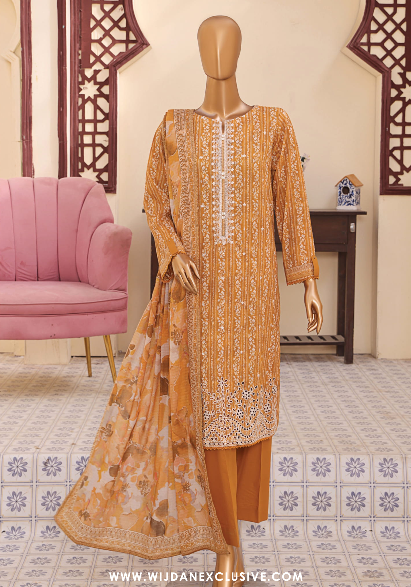 Mehak Embroidered Printed Lawn Vol-02 Collection'25 by HZ Textile MEC-505