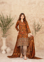 Merrachi by Tawakkal | Unstitched Embroidered Fancy Lawn Collection – 2026 (D-07)