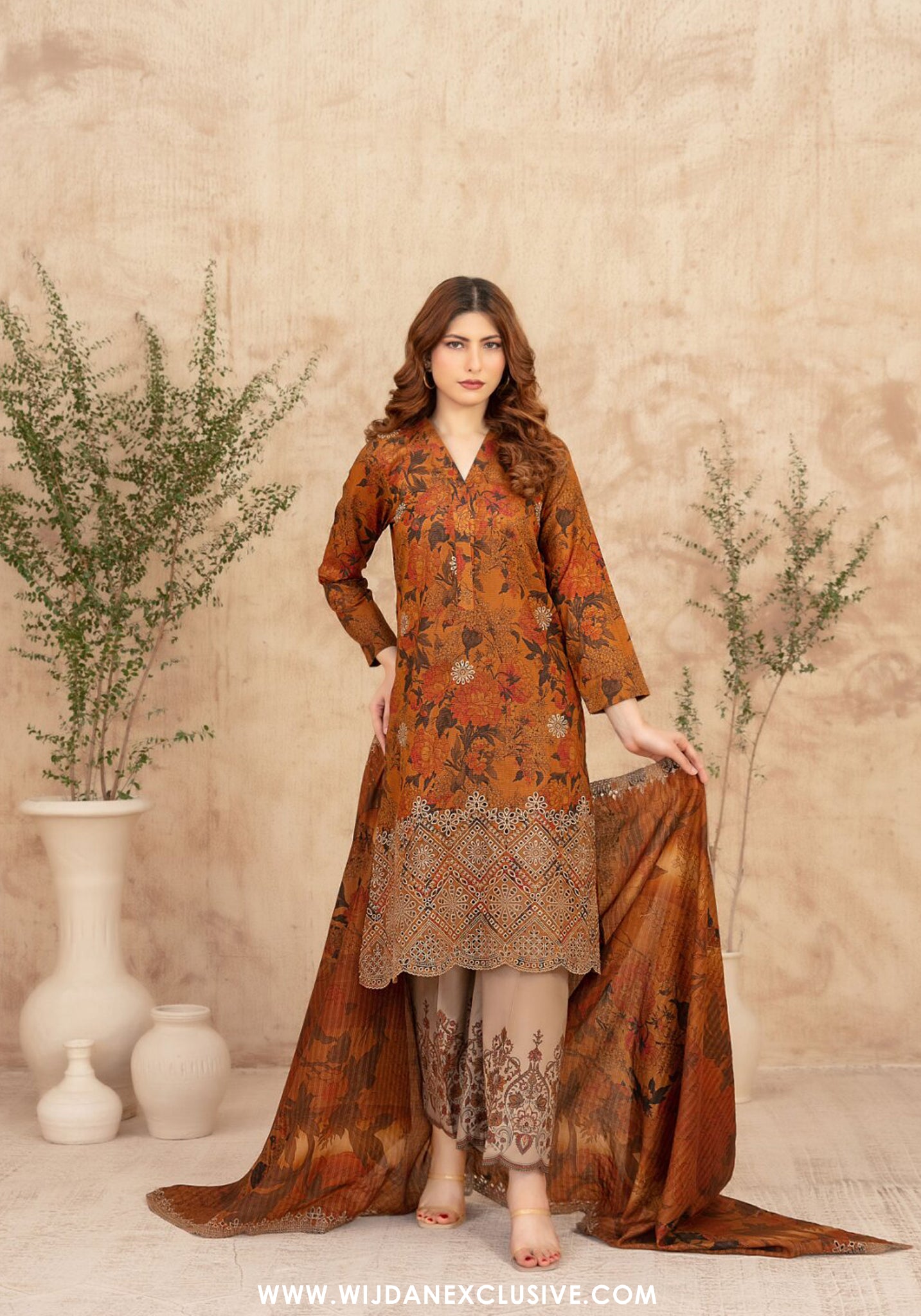 Merrachi by Tawakkal | Unstitched Embroidered Fancy Lawn Collection – 2026 (D-07)