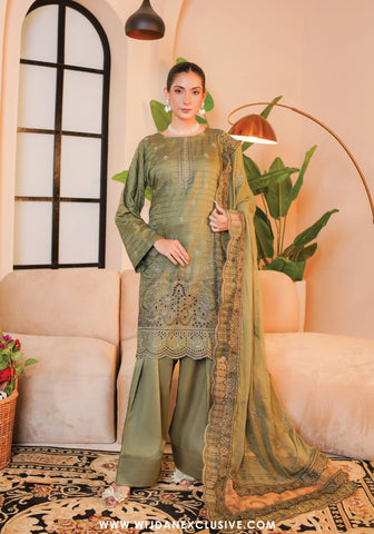 Paraachi Unstitched Embroidered Viscose Series-1 Collection - 2025 D-08