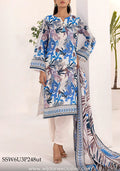 Laira 3pc Un-Stitched Printed Lawn Collection'25 Vol-02 by Sana & Sara D-07