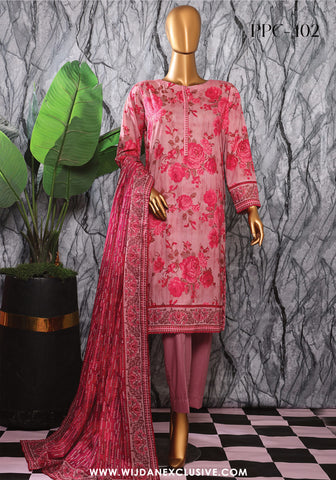 HZ Unstitched Platinum Digital Printed Lawn Collection - 2025 PPC-402