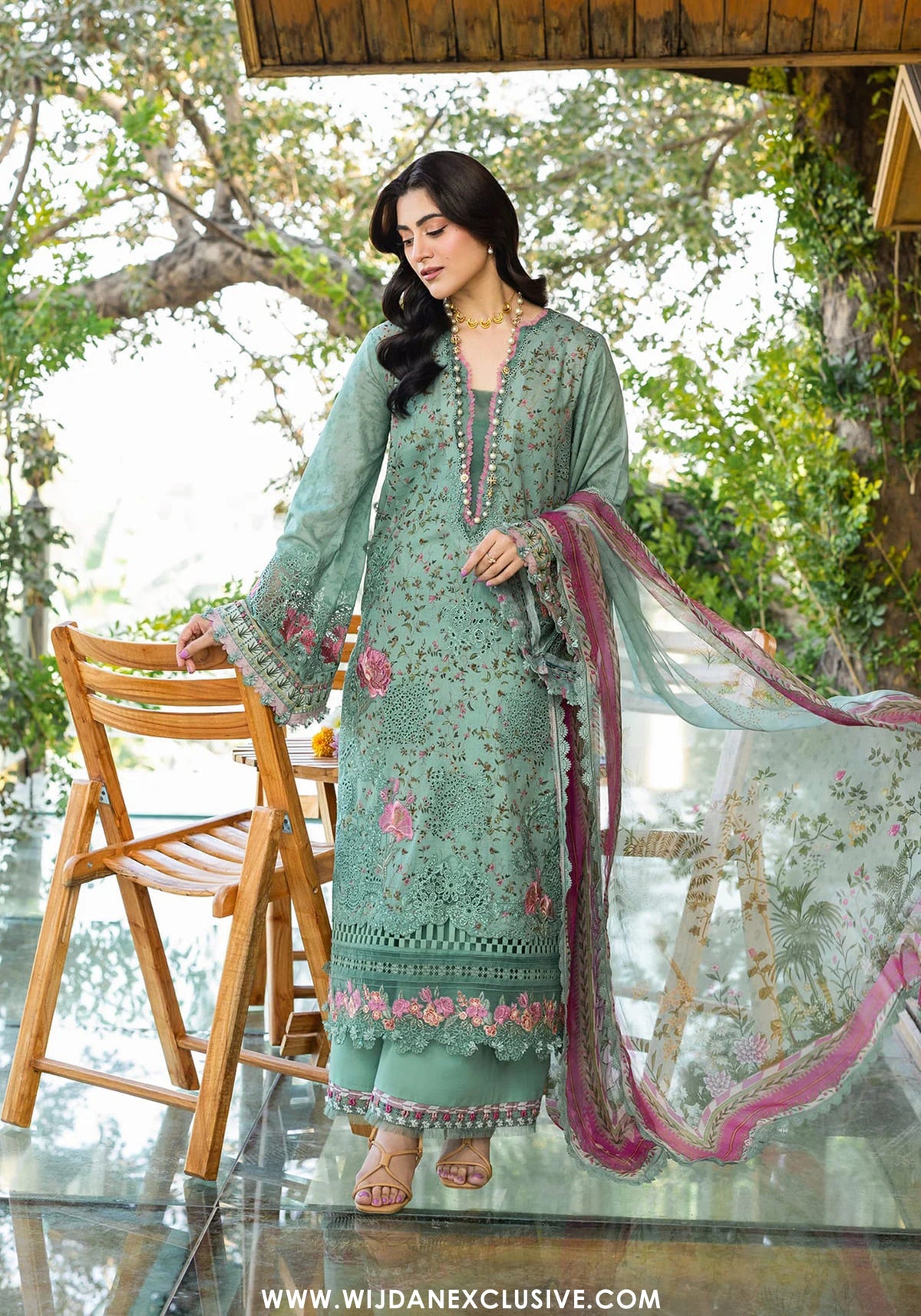 Elaf Chikankari Unstitched Print Collection - 2026 ERC-4B NAYAB