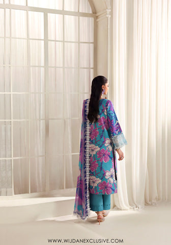 Zyrah by Naqsh | Unstitched Fall Winter Collection - 2025 MULTI BLUE - 00183