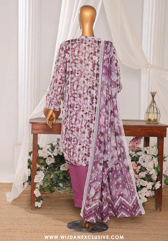 HZ Dhagakari Unstitched Embroidered Lawn Collection - 2025 DEC-600