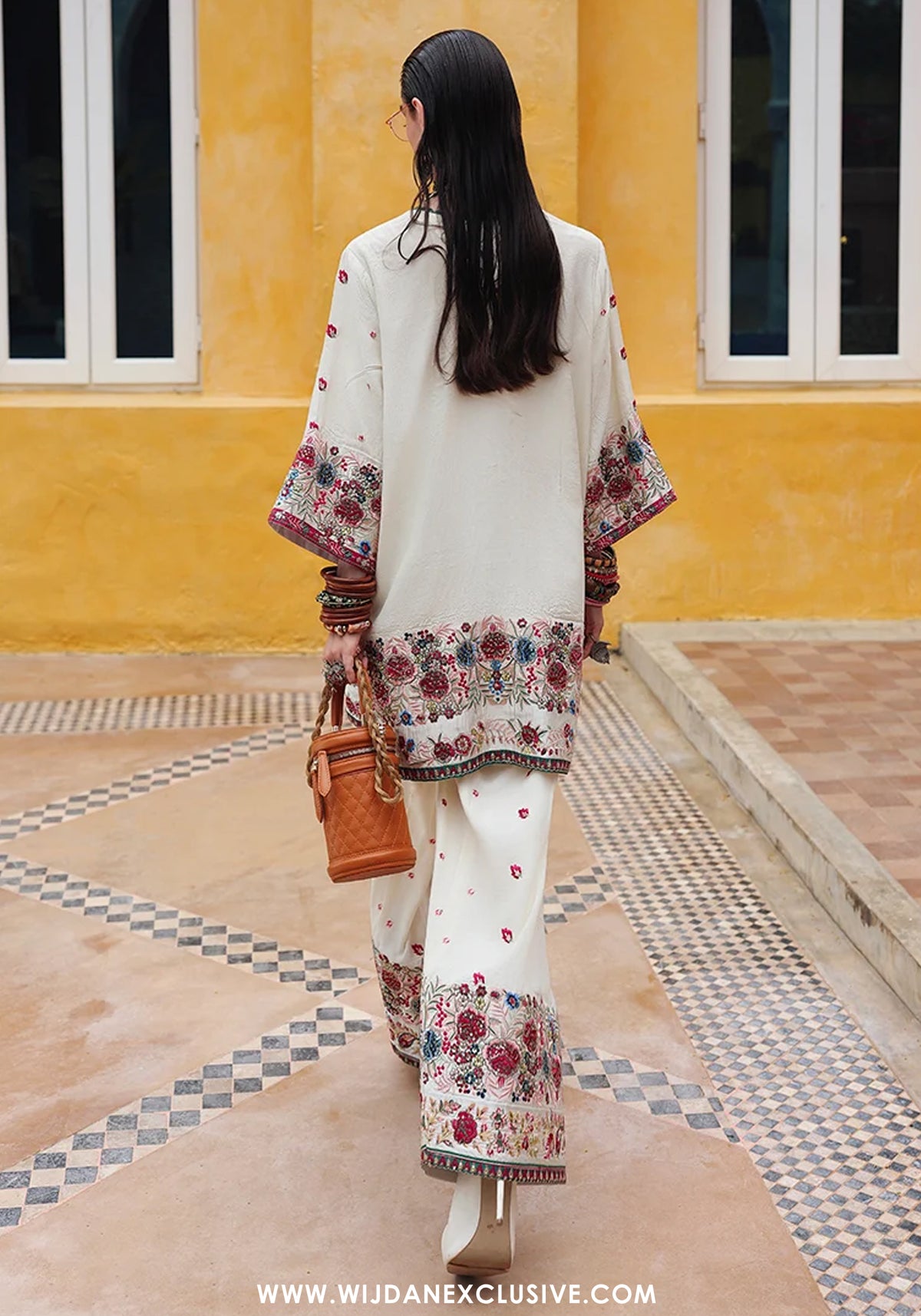 Nuvera by Mushq | Unstitched Embroidered Raw Silk Formal Collection'26 (VIVIENNE ROSE)