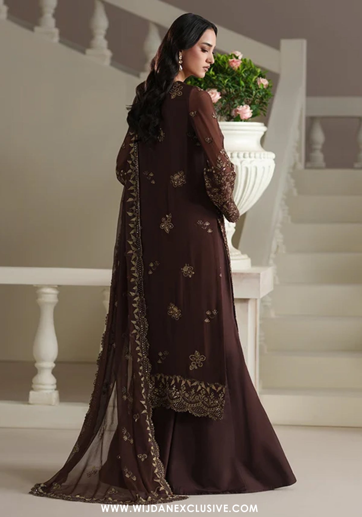 Modern Heirloom by Emaan Adeel | Unstitched Emb Chiffon Formal'26 (ADELIA)