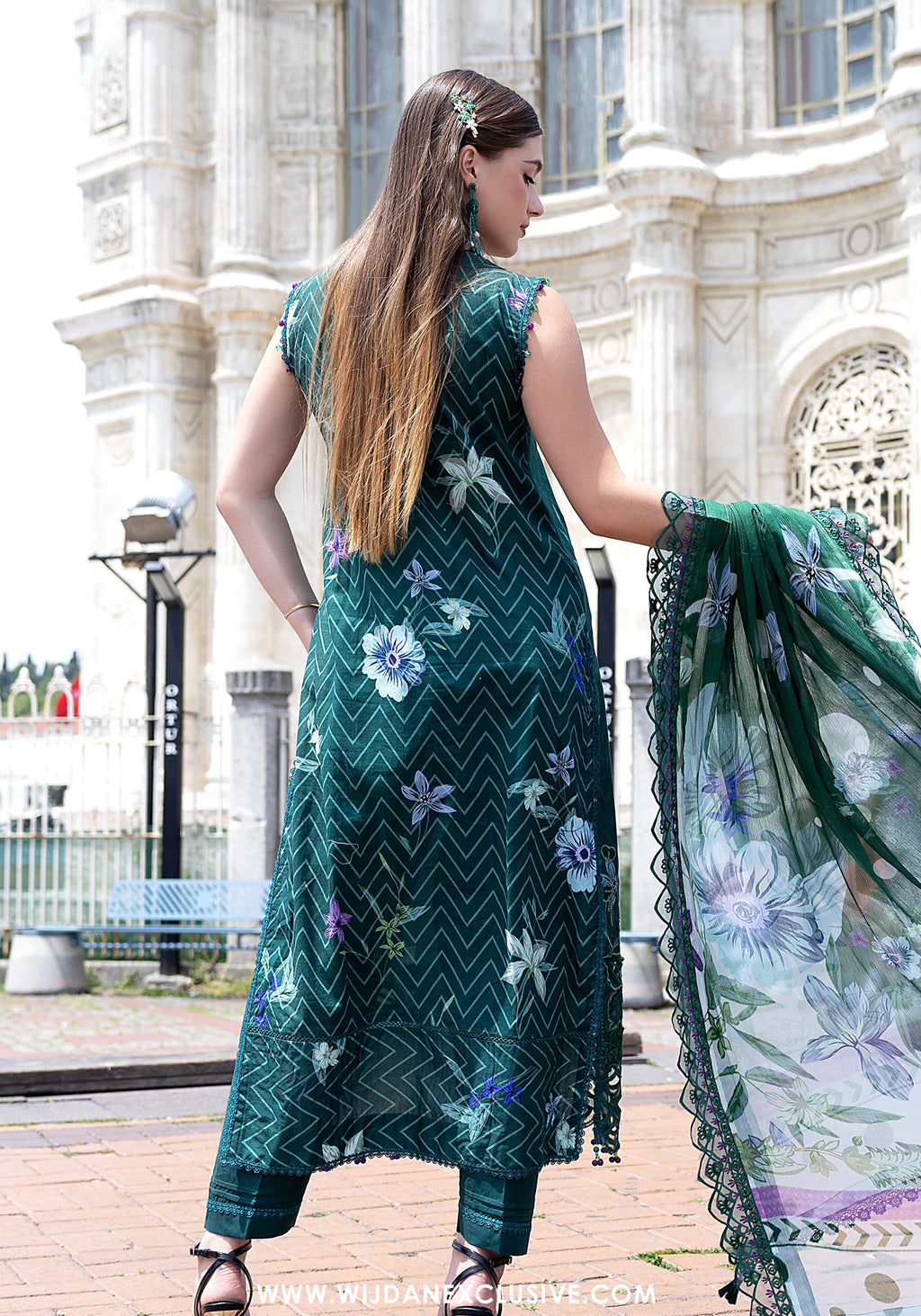 Sunshine Bloom Premium Unstitched Embroidered Collection - 2026 (D-07)