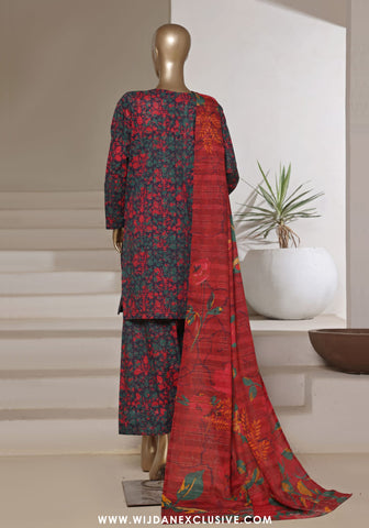 Sadabahar Stitched Printed Cotton Farshi Shalwar Collection - 2025 Vol-02 (Green)