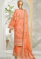 Bin Saeed Stitched Exclusive Printed Lawn Vol-VI Collection - 2026 (D-07)